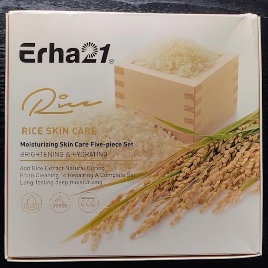 ✨ Set de Cuidado Facial con Extracto de Arroz – Erha21 (5 piezas) ✨